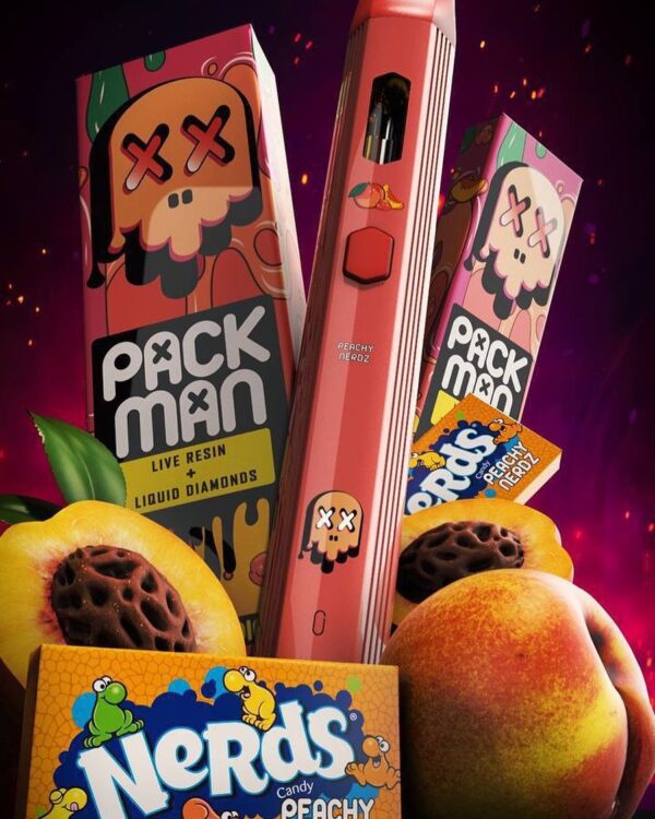 Packman Peachy Nerdz(Indica) Packman Disposable Peachy Nerdz