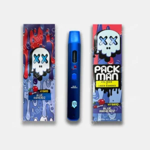 PACKMAN BLUE AIRHEADZ EMPTY DISPOSABLE CARTS (NO OIL)